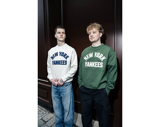 Sweatshirt New Era - MLB Graphic Oversized Crewneck - NY Yankees - Heather Grey