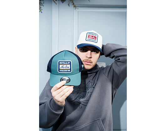 Cap New Era - Branded Patch 9FORTY Trucker - Pine Green