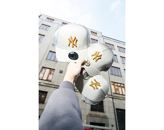 Kids Cap New Era - MLB Essential 9FORTY Trucker - NY Yankees - Stone