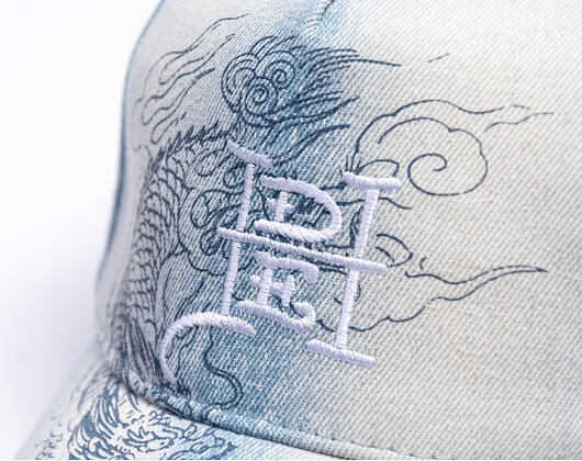 Cap Ed Hardy - Crawling Dragon Wash Denim 5 Panel Cap - Bleach