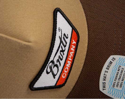 Cap Brixton - Linwood MP Snapback - Sand/Pinecone Brown