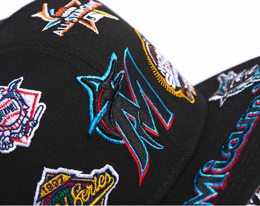 Cap New Era - MLB All Over Logo 59FIFTY - Miami Marlins - Team Color