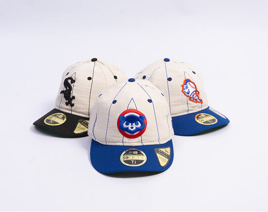 Cap New Era - MLB Retro Linen Pinstripe 59FIFTY Retro Crown - Chicago Cubs - Team Color