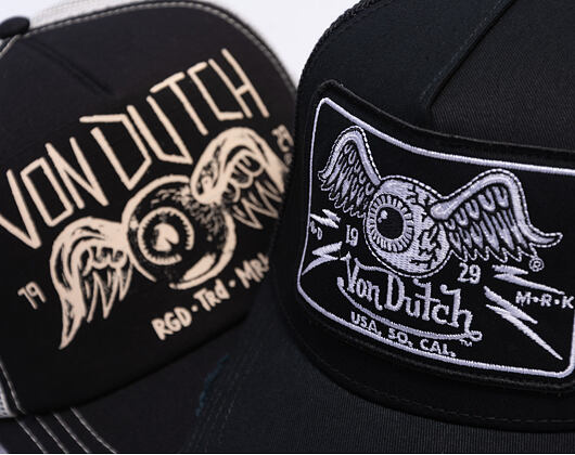 Cap Von Dutch - Trucker - Eye Out Logo Black