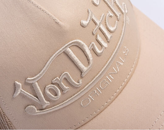 Cap Von Dutch - Trucker - Originals Logo Beige