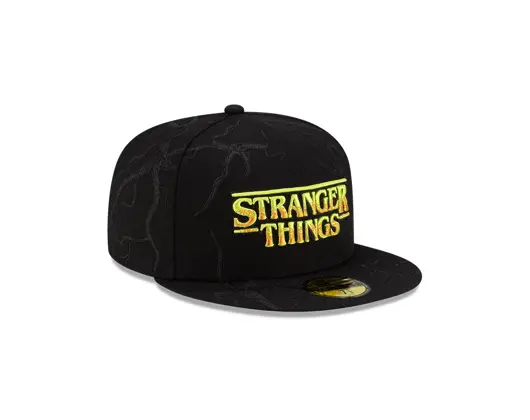 Cap New Era - All Over Vines 59FIFTY - Stranger Things - Black