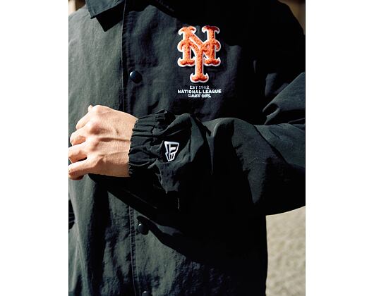Jacket New Era - MLB Coaches Jacket - NY Mets - Black