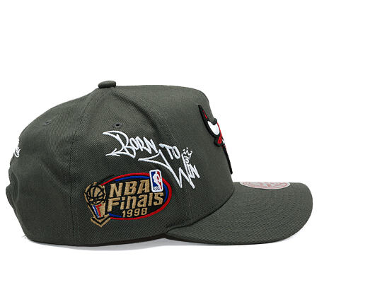 Cap Mitchell & Ness  - NBA Born To Win - Pro Pinch Snapback - Chicago Bulls - Grey