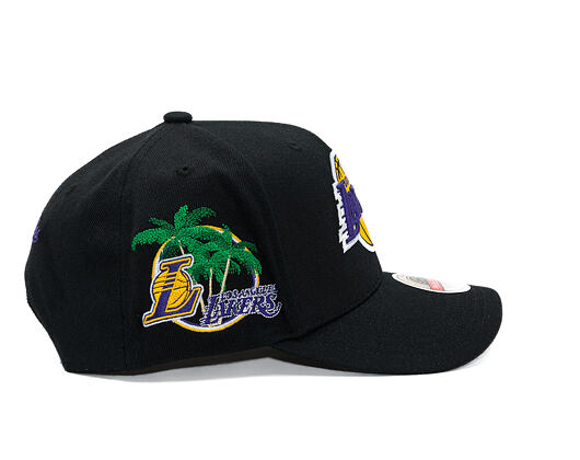 Cap Mitchell & Ness  - NBA Classic Red Snapback Custom Patch - Los Angeles Lakers - Black