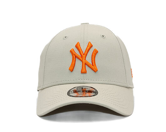 Kids Cap New Era - MLB Essential 9FORTY - NY Yankees - Stone / Orange