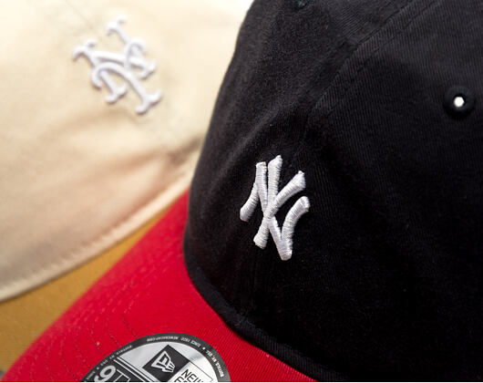 Cap New Era - MLB Mini Logo Washed Contrast 9TWENTY - NY Yankees - Navy / Scarlet
