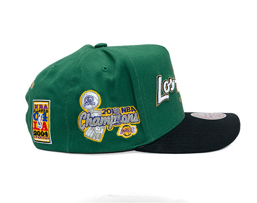 Cap Mitchell & Ness - NBA - La Script 2.0 - Los Angeles Lakers - Green/Black