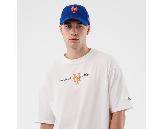 New Era - MLB Script Oversized Tee - NY Mets - White