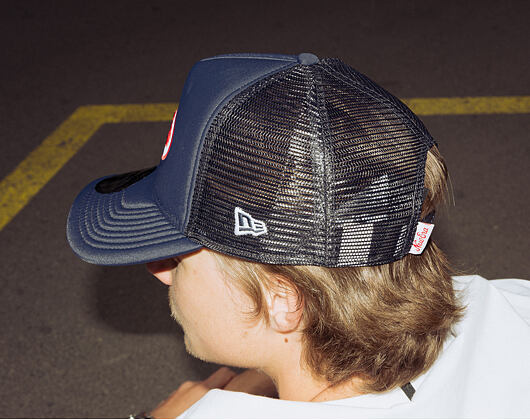 Cap New Era - Branded Oval Foam Patch 9FORTY A-Frame Trucker - Navy