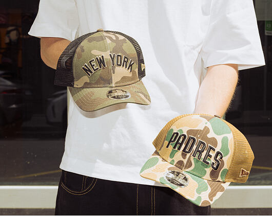 Cap New Era - MLB Wordmark Camo 9FORTY M-CROWN - San Diego Padres - Wheat