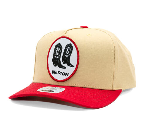 Cap Brixton - Two Boots C Np Mp Snapback - Celestial Yellow/Red