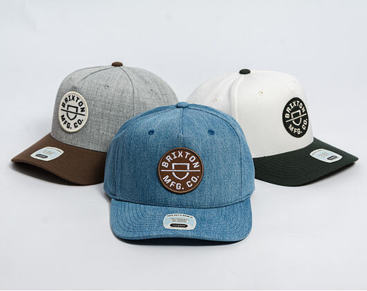 Cap Brixton - Crest C Mp Snapback - Medium Rinse Denim