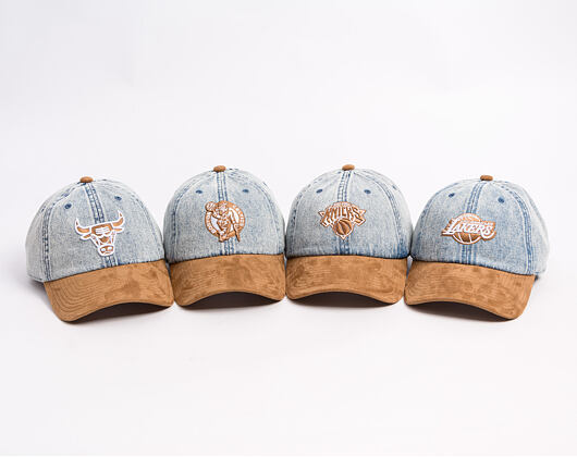Cap Mitchell & Ness - Den Suede Strapback - NBA - Boston Celtics - Blue