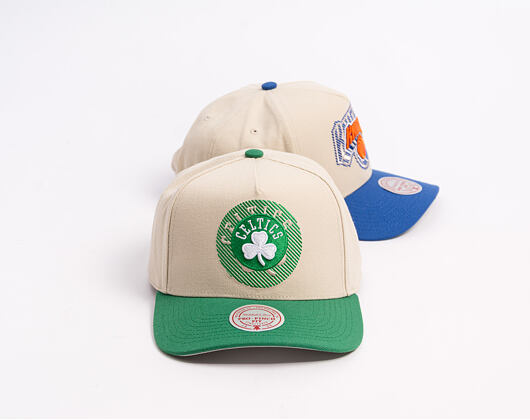 Cap Mitchell & Ness - Off Tilted - NBA - Boston Celtics - Off White