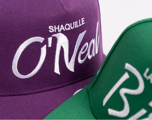 Cap Mitchell & Ness - Player Script Hwc - NBA - Los Angeles Lakers - Shaquille O'Neal - Purple_White