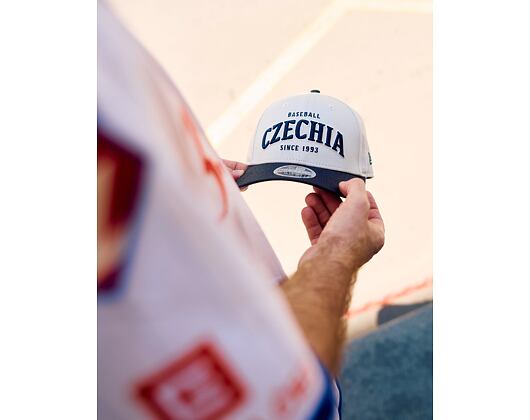 Cap New Era - Contrast Visor M-CROWN 9FORTY - Baseball Czechia - Ivory