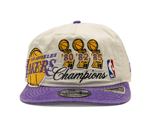 Cap New Era - NBA "Hardwood Classic Champions" 19TWENTY - LA Lakers - Chrome White / Team Color