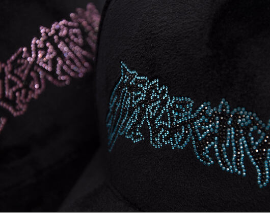 Cap Reflection Luxury New Angel Cap - Black Baby Blue Script