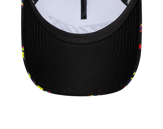 Cap New Era - VR 46 Print Visor 9FORTY A-Frame Trucker - Black