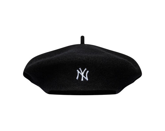 Womens Beret New Era - MLB Wool Script Beret - NY Yankees - Black