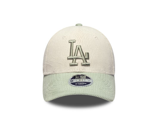 Kids Cap New Era - MLB Cord 9FORTY M-CROWN - LA Dodgers - Cream / Soft Grass