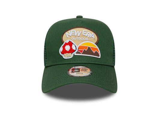 Kids Cap New Era - Branded Outdoor 9FORTY A-Frame Trucker - Cilantro Green