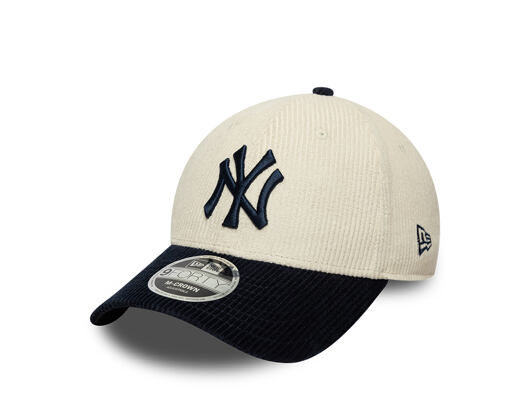 Cap New Era - MLB Cord 9FORTY M-CROWN - NY Yankees - Cream / Navy