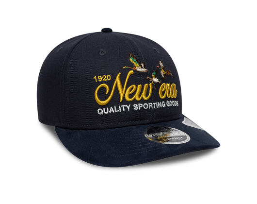 Cap New Era - Branded Suede Pre-Curved 9FIFTY Retro Crown - Navy