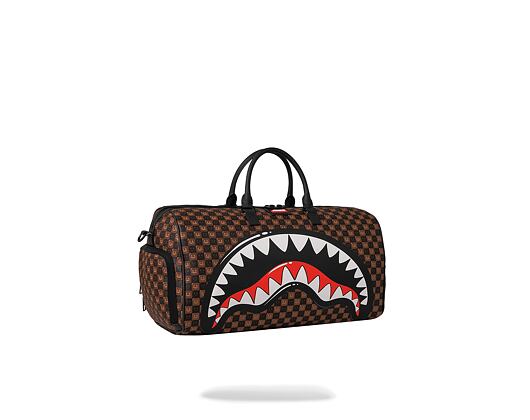 Bag Sprayground - Sharks In Paris Wtf Bubble Brown Check Duffle
