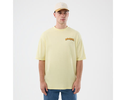 Tee New Era - Branded Beach Party Graphic Oversized Tee - Yellow