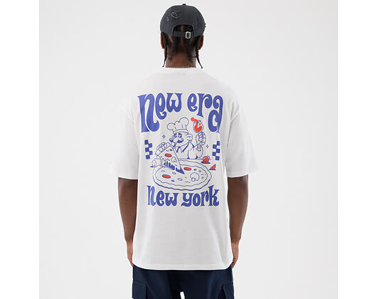 Tee New Era - Branded PIzza Time Graphic Oversized Tee - White