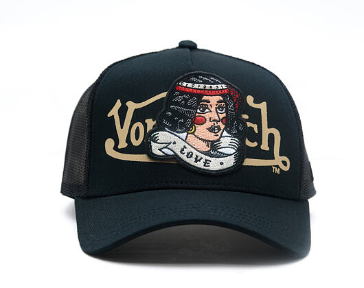 Cap Von Dutch - Trucker - Love Patch - Black