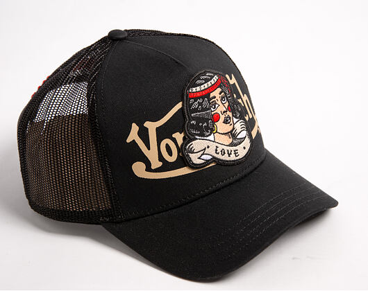 Cap Von Dutch - Trucker - Love Patch - Black