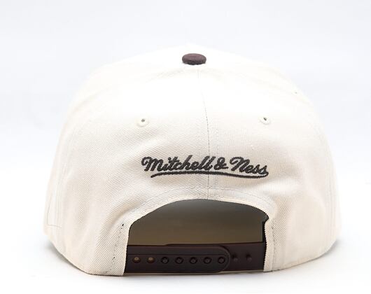 Cap Mitchell & Ness - NBA Brown And Cream Pro Snapback - Boston Celtics - Cream