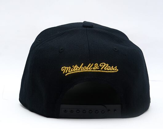 Cap Mitchell & Ness - NHL Black And Gold Pro Snapback - Chicago Blackhawks - Black