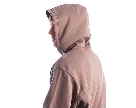 Sweatshirt Champion - Washed Brown Hoodie Full Zip Sweatshirt