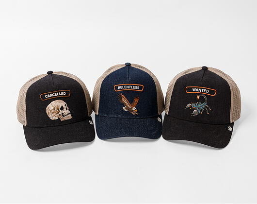 Cap Goorin - Wanted Denim Rocker - Scorpion - Black Denim