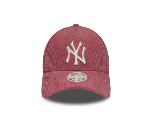 Womens Cap New Era - MLB Chunky Cord 9FORTY M-CROWN - NY Yankees - Cardinal Suede