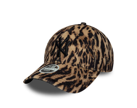 Womens Cap New Era - MLB Ocelot Print 9FORTY - NY Yankees - Black / Brown