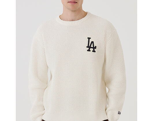 Sweatshirt New Era - MLB Waffle Knit Crew - LA Dodgers - Off White