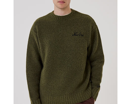 Sweater New Era - Branded Simple Knit Crew - New Olive