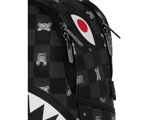 Sprayground - Gray Peeking Character Check Savage Backpack