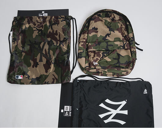 New Era Gym Sack New York Yankees Woodland Camo Backpack