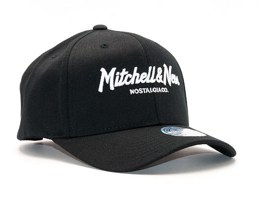 Mitchell & Ness Pinscript Classic Red Branded Black Cap