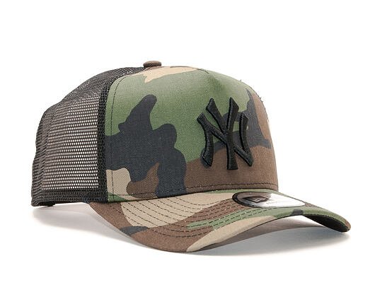 New Era Clean Trucker New York Yankees Snapback Woodland Camo / Black Cap